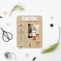 Kids Infographic Wooden Birth Sign