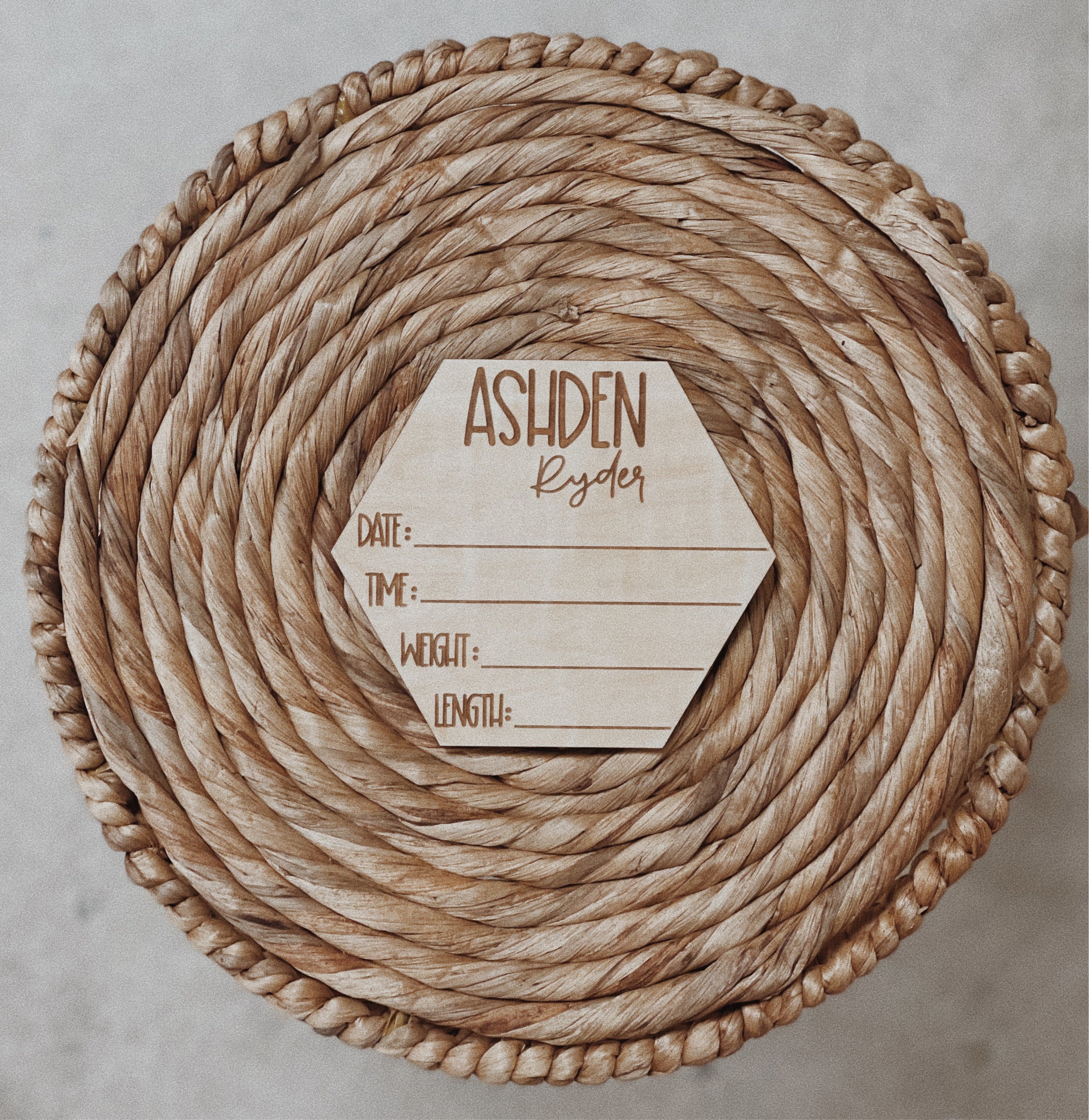 Personalized Birth Announcement & Birth Stat