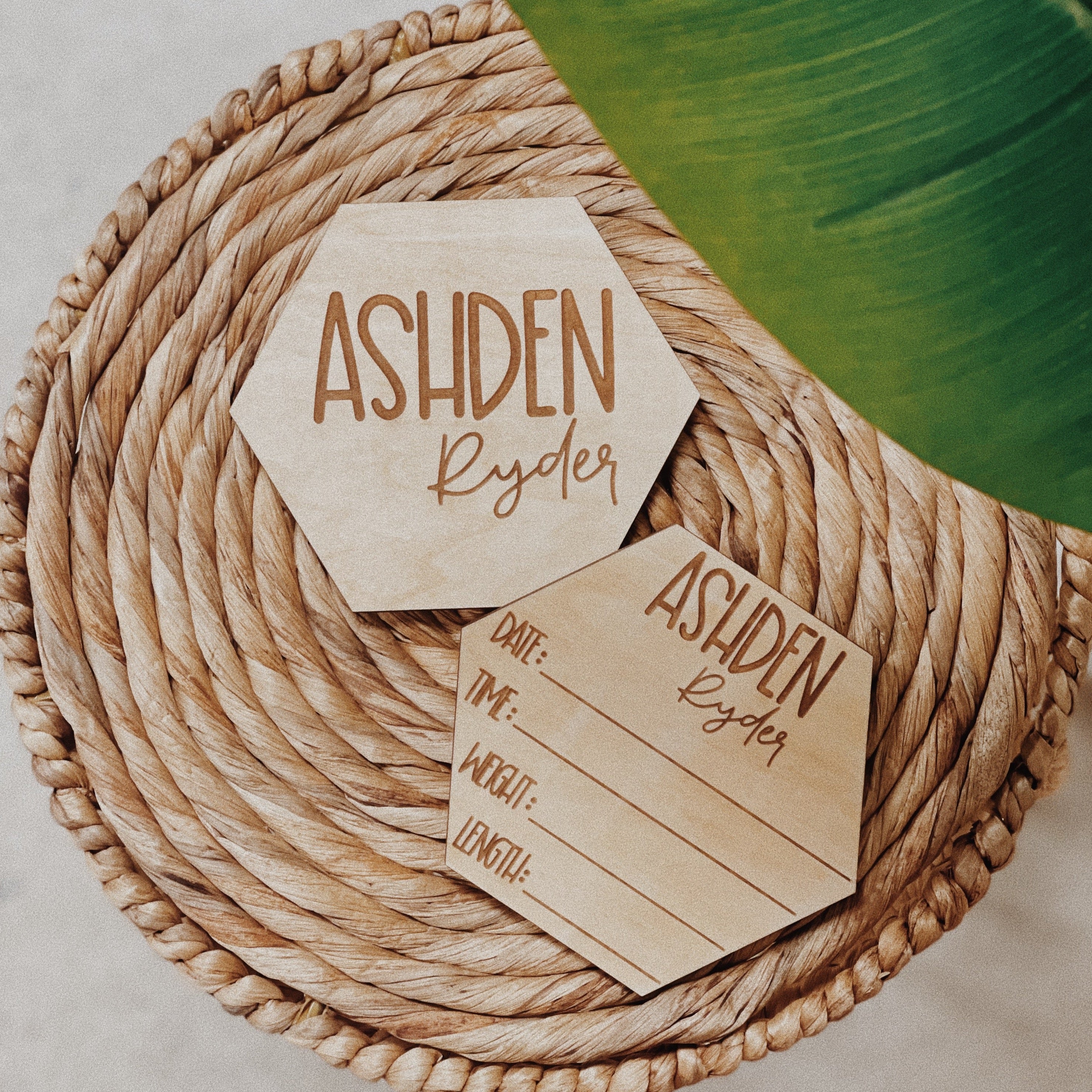 Personalized Birth Announcement & Birth Stat