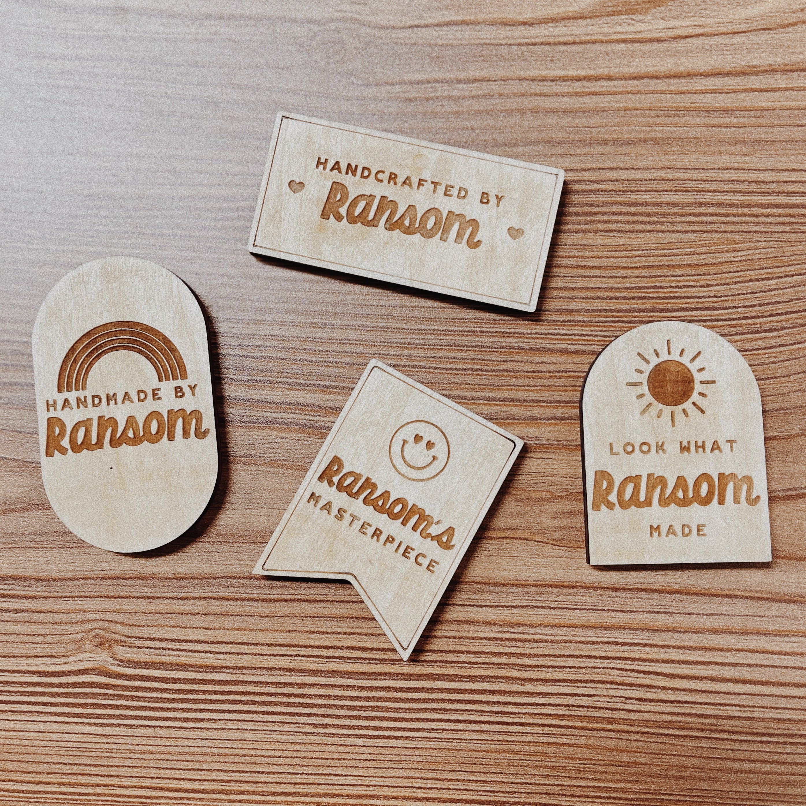Personalized Kiddie Artwork Magnet Bundle (set of 4)