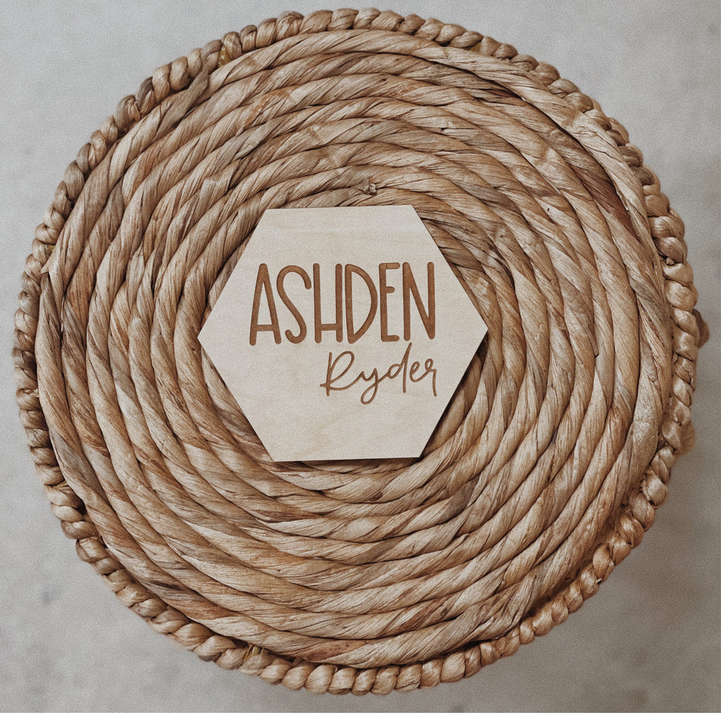 Personalized Birth Announcement & Birth Stat